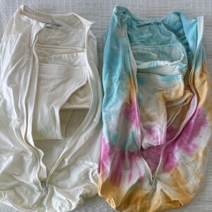 Happiest Baby Kids Pajamas Sleep Sacks - White and Multicolor